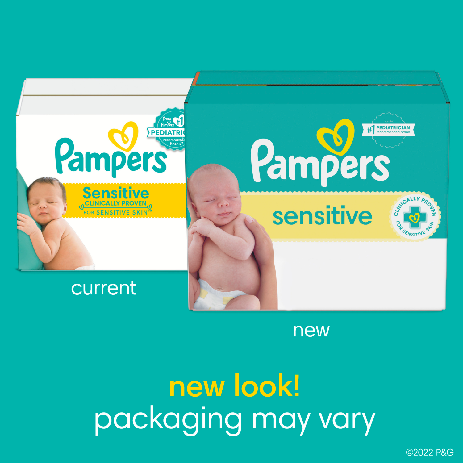 slide 8 of 8, Pampers Sensitive Fragrance Free Wipes 12 - 84 Wipes Packs, 12 ct