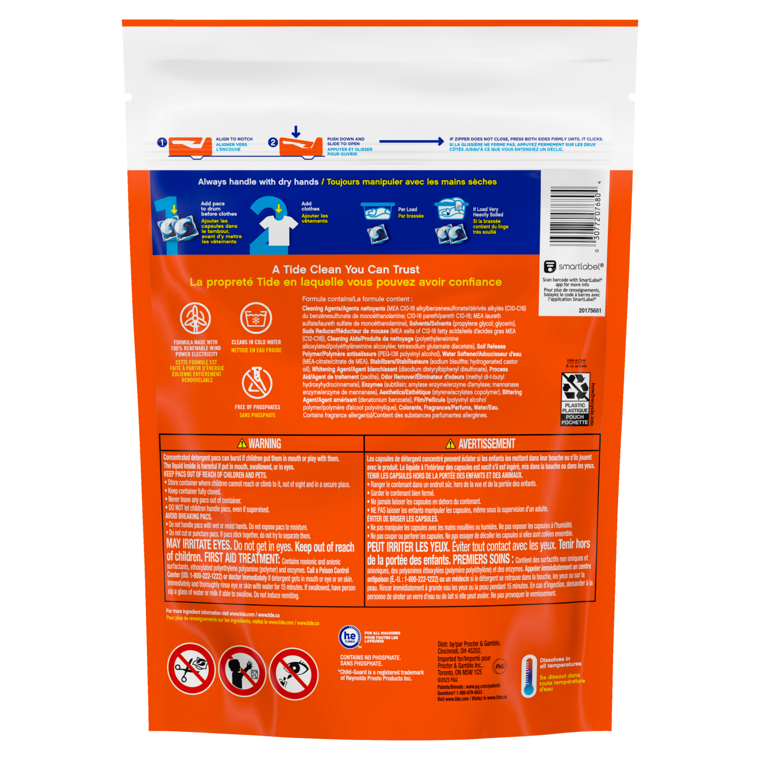 slide 3 of 8, Tide Power Pods Sport Laundry Detergent Pacs, 18 Count, Advanced Sweat + Stain Fighter, laundry soap detergent pacs, 18 ct