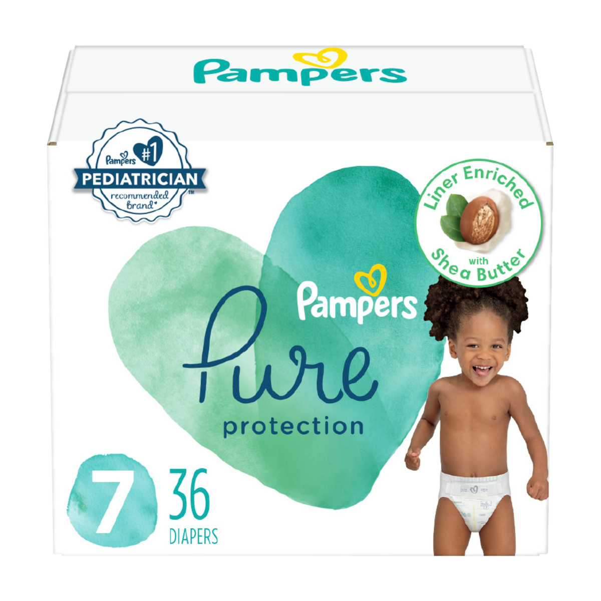 slide 1 of 5, Pure Protection Diapers Size 7 36 Count, 36 ct