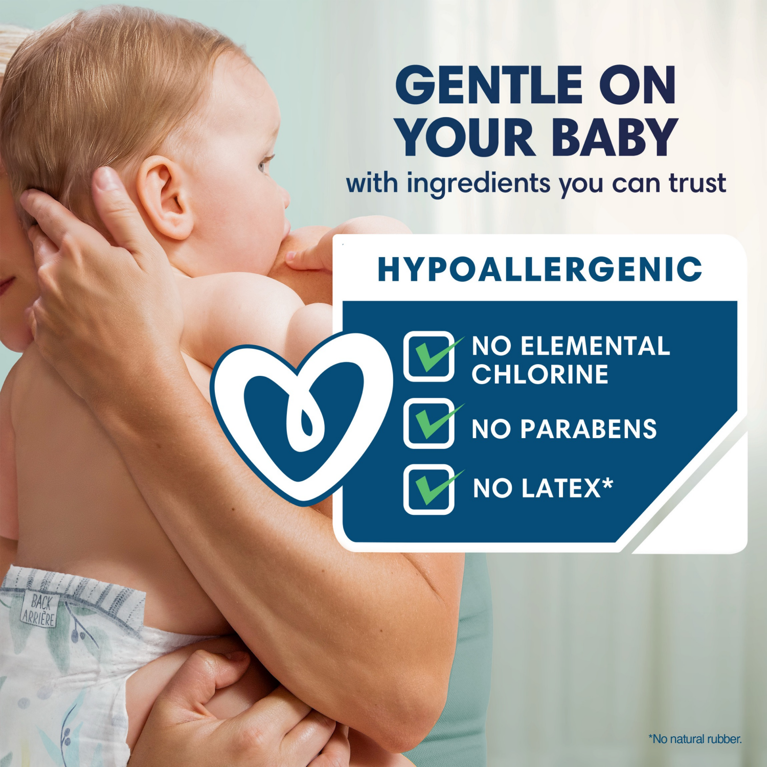 slide 2 of 5, Pampers Pure Baby Diapers, Size 7 (41+ lbs), 60 count, Up to 100% Leakproof, Premium Hypoallergenic Soft Diapers, 60 ct