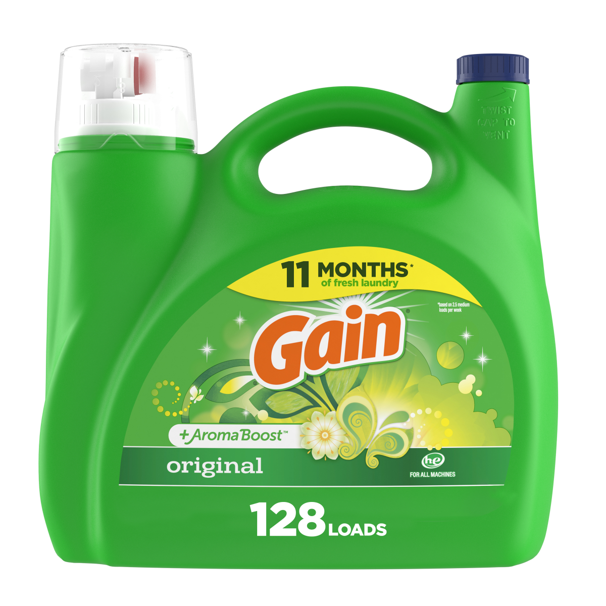 slide 1 of 29, Gain +Aroma Boost Original Detergent 184 fl oz, 184 fl oz