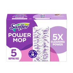 Swiffer PowerMop Multi-Surface Mopping Pad Refills for Floor Cleaning, 5 count