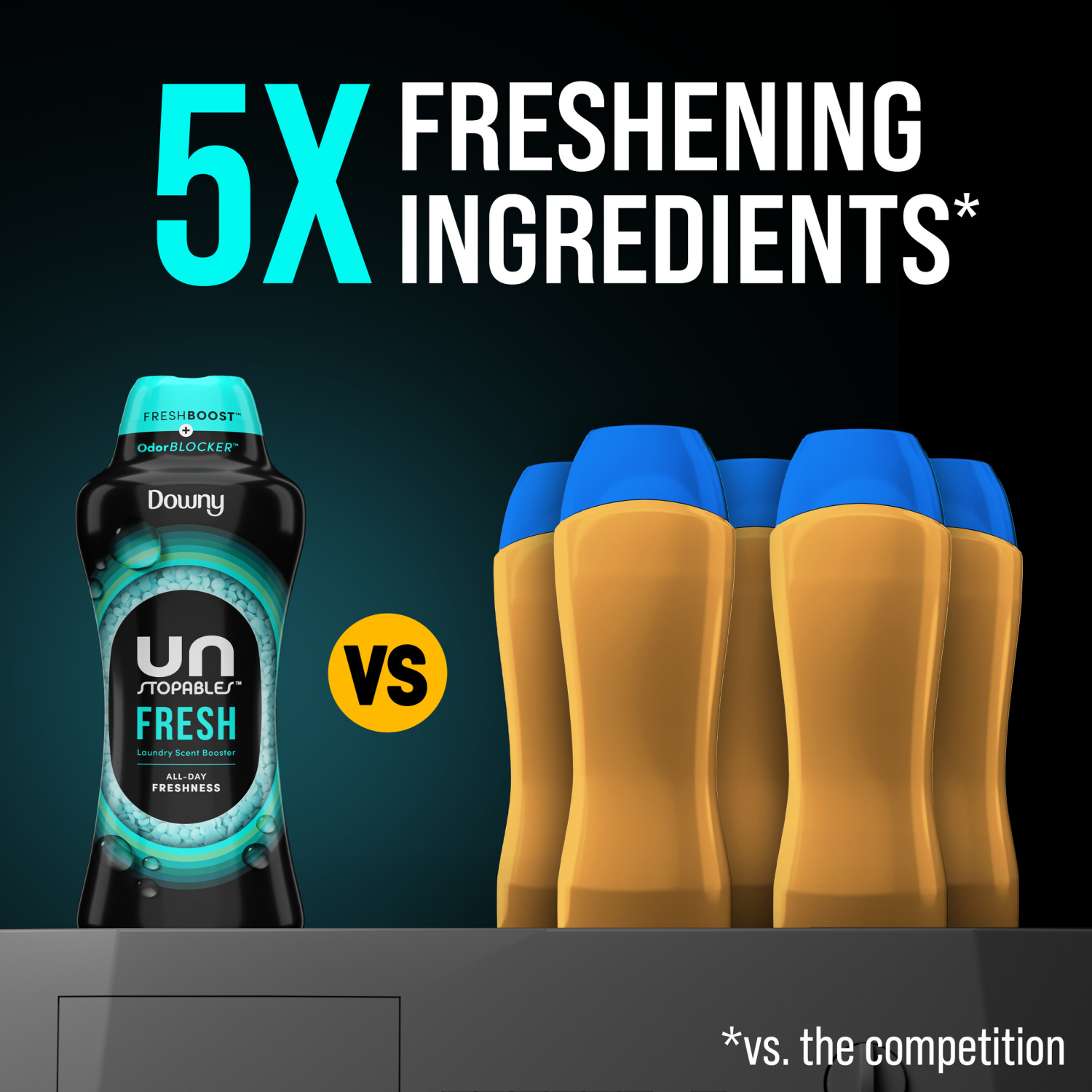 slide 2 of 8, Downy Unstopables In Wash Scent Booster Beads, Fresh Scent, 5 oz, Laundry Beads for odor Protection, Downy Scent Booster Beads, Laundry Scent Boosters, 5 oz