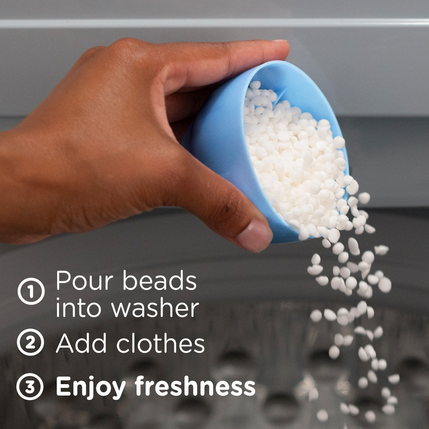 slide 2 of 8, Downy Light Laundry Scent Booster Beads, Ocean Mist Scent, 5.0 OZ, In-wash fabric beads designed to be gentle with a light boost of scent, No Heavy Perfumes, 5 oz