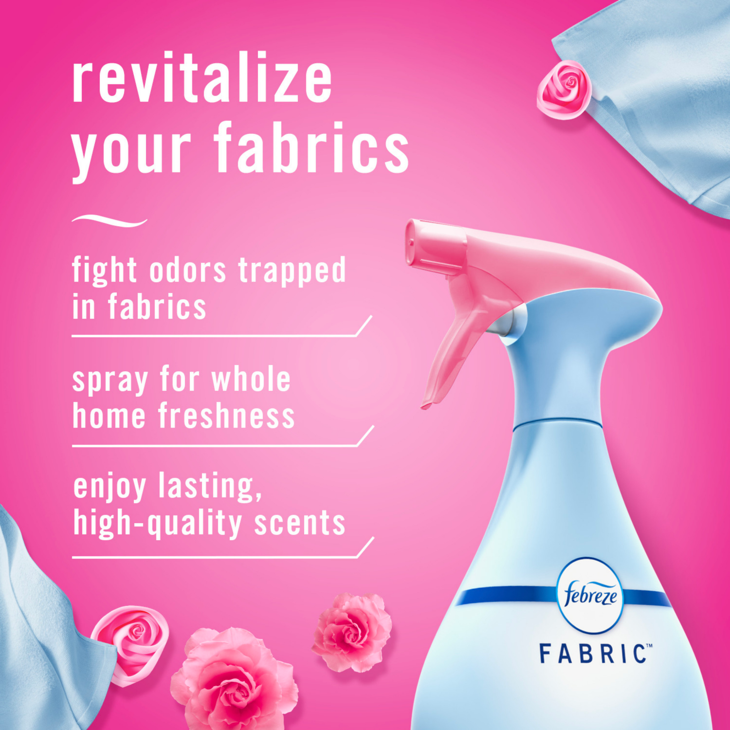 slide 6 of 8, Febreze Odor-Fighting Fabric Refresher, Downy April Fresh, 14.8 fl oz, 14.8 fl oz