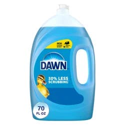 Dawn Ultra Dish Soap Liquid, Dishwashing Liquid, Grease Removal, Original, 70oz