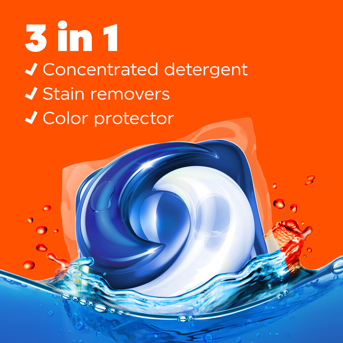 slide 4 of 29, Tide Pods 3-in-1 Clean Breeze Detergent 76 ea, 76 ct