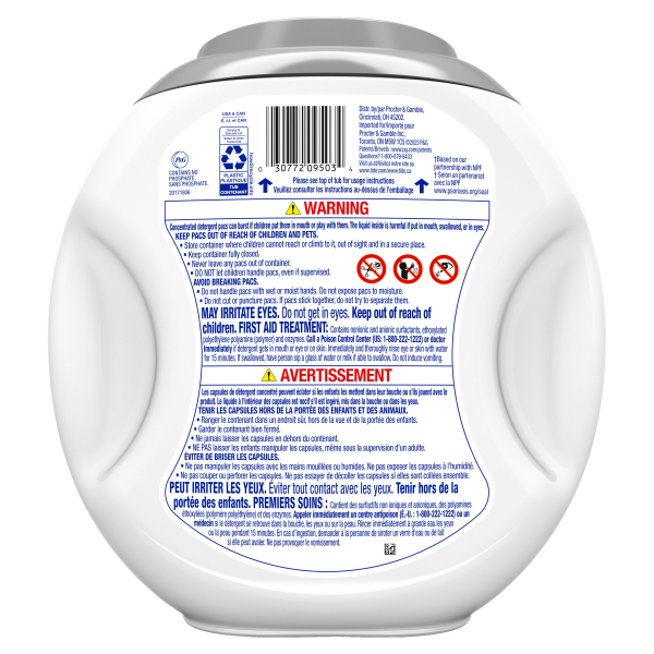 slide 17 of 29, Tide PODS Ultra OXI Free Laundry Detergent Pacs, National Eczema Association and National Psoriasis Foundation Recommended, 57 count, 57 ct