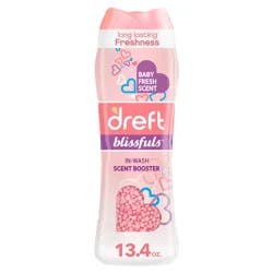 Dreft Blissfuls In-Wash Scent Booster Beads, Baby Fresh Scent, 12.2 oz