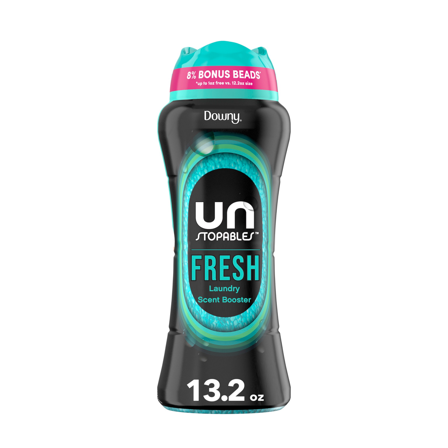 slide 1 of 5, Downy Unstopables In-Wash Laundry Scent Booster Beads, Fresh, 12.2 oz, 12.2 oz