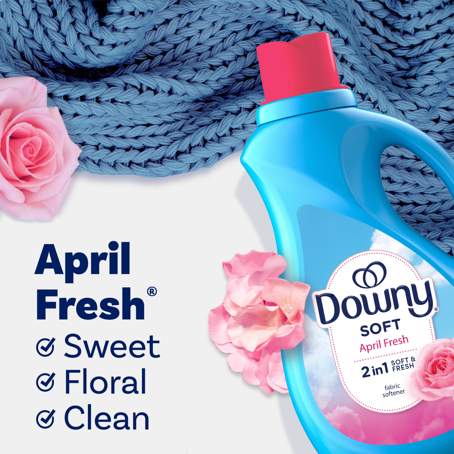 slide 5 of 5, Downy April Fresh Liquid Fabric Conditioner - 66 fl oz, 66 fl oz