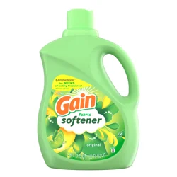 Gain Liquid Fabric Softener, Original Scent, 100 FL OZ LIQ., 136 Loads, Smooth Touch - softness you can feel