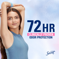 slide 3 of 29, Secret Clinically Proven Aluminum Free Deodorant for Women Powder Cotton 2.4oz, 2.4 oz