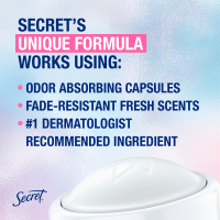slide 23 of 29, Secret Clinically Proven Aluminum Free Deodorant for Women Powder Cotton 2.4oz, 2.4 oz
