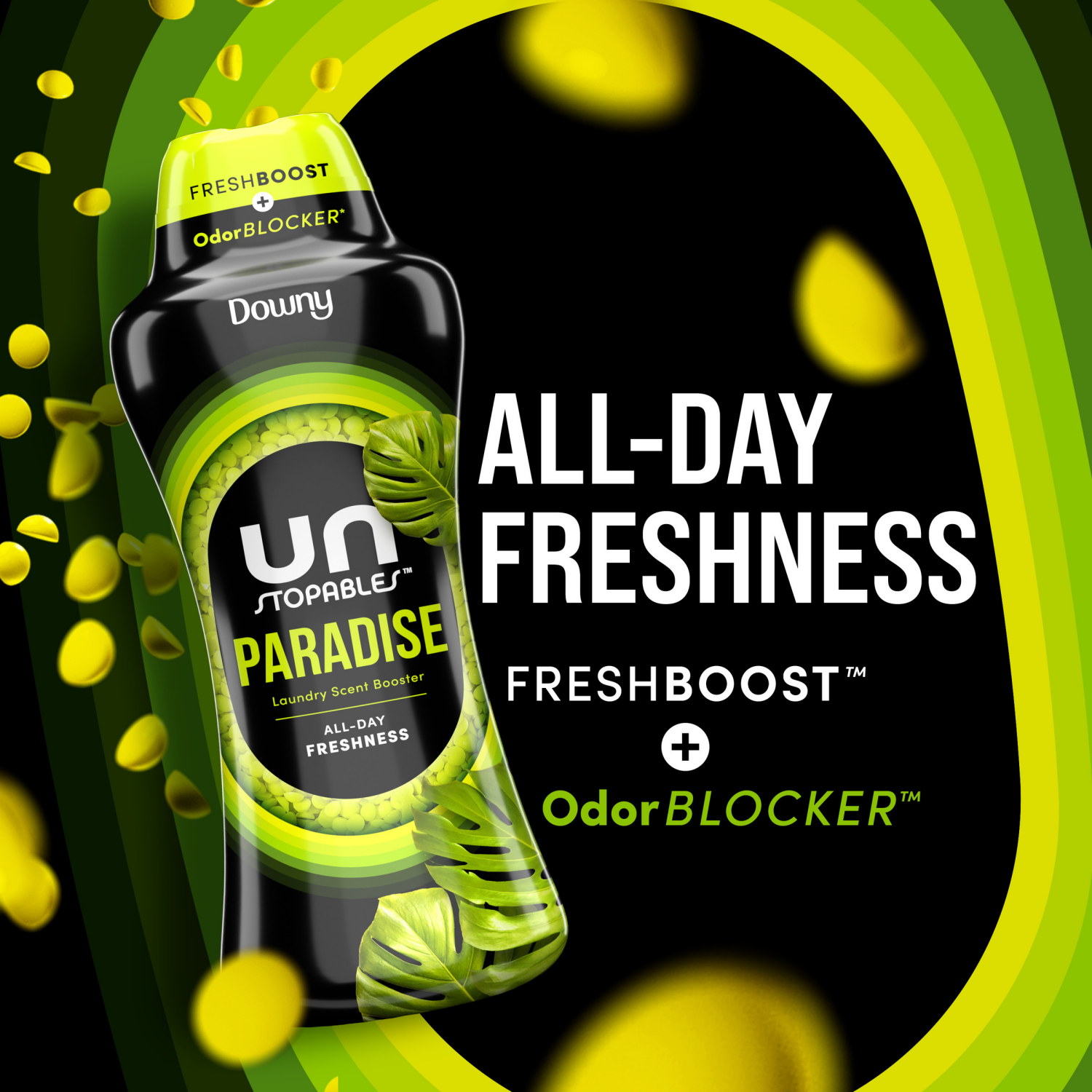 slide 4 of 5, Downy Unstopables Paradise Laundry Additive - 24oz, 24 oz