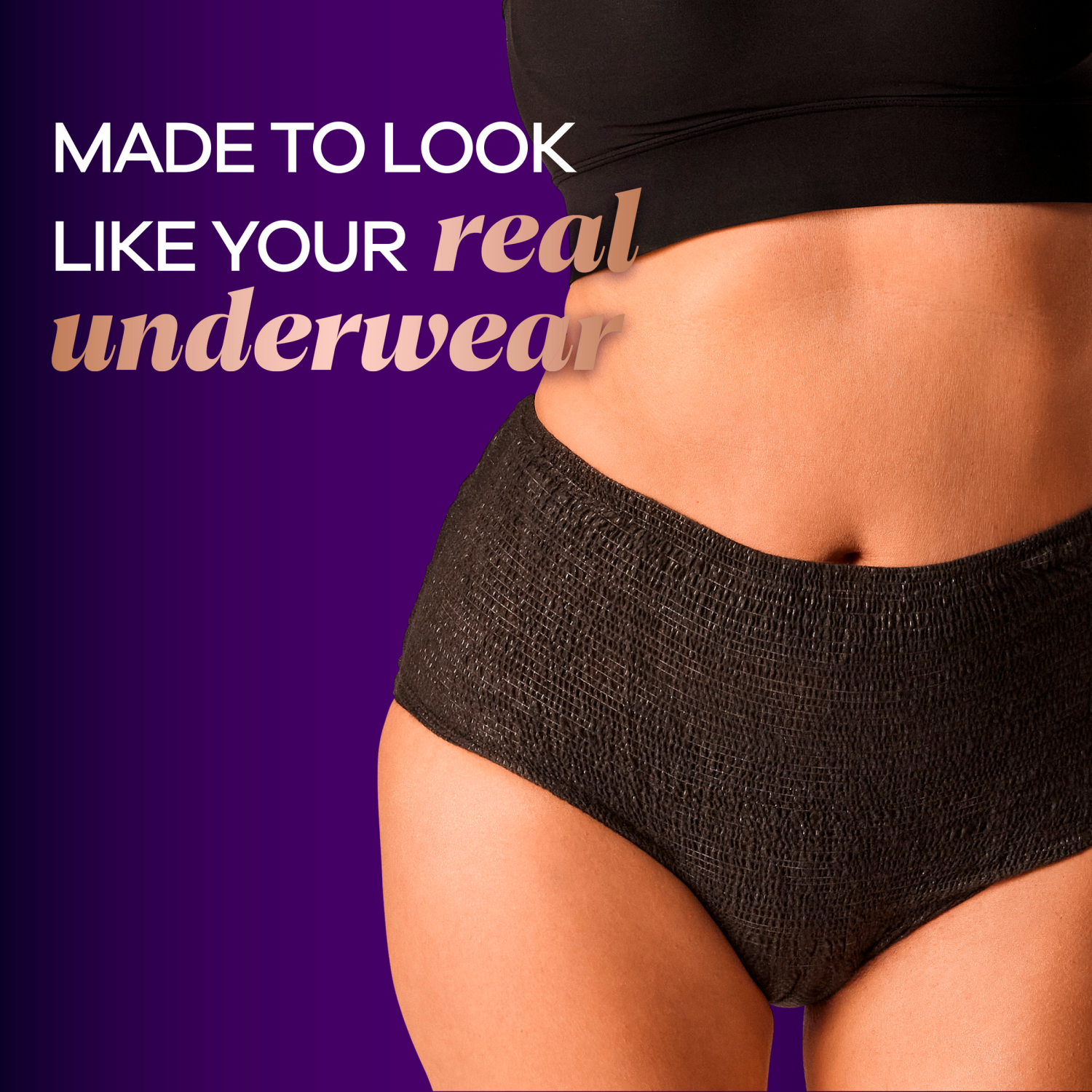 slide 8 of 8, Always Discreet Boutique Incontinence and Postpartum Underwear for Women, Maximum Protection, XL, Black, 16 ct