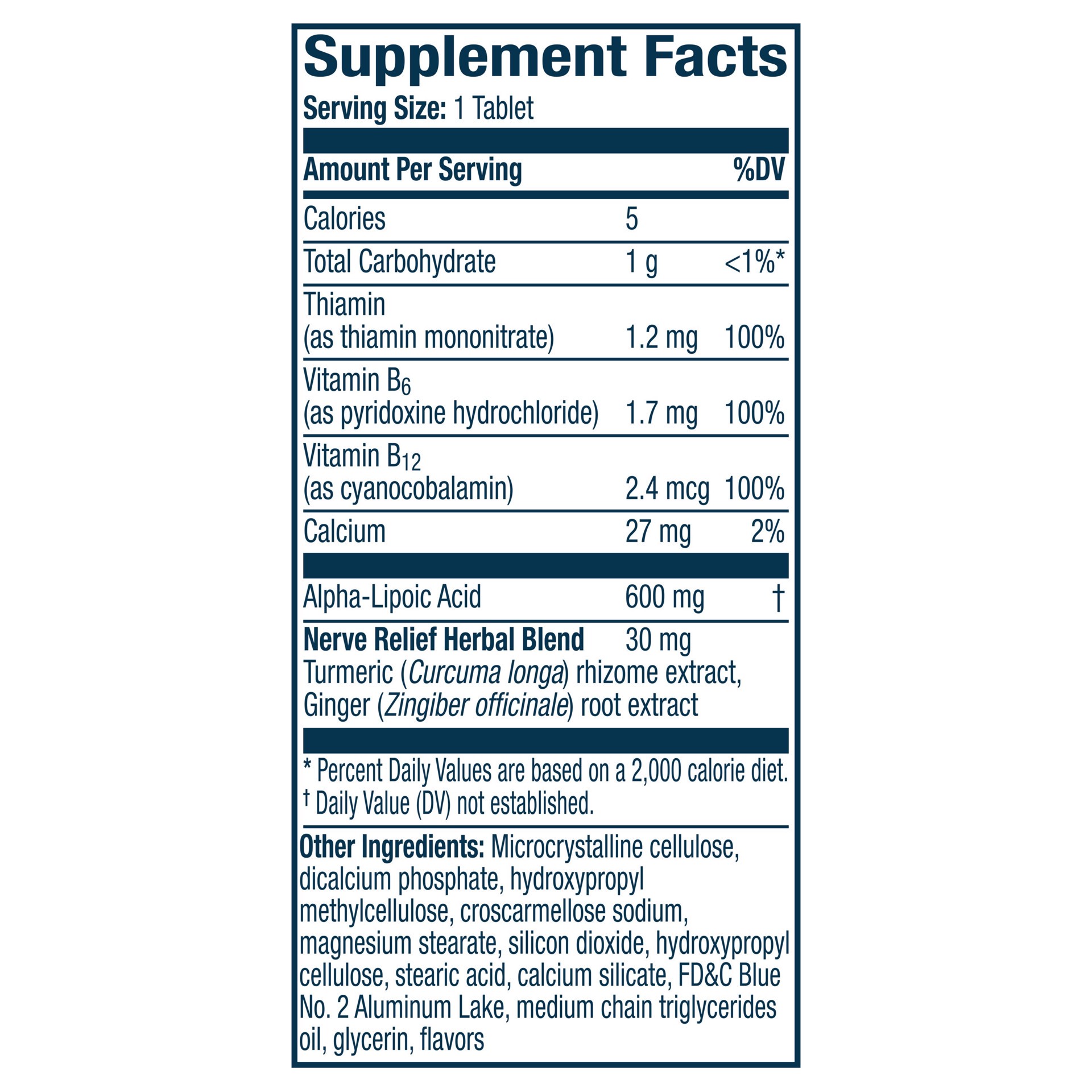slide 2 of 7, Nervive Nerve Relief With Alpha Lipoic Acid, 30 Ct, 1 ct