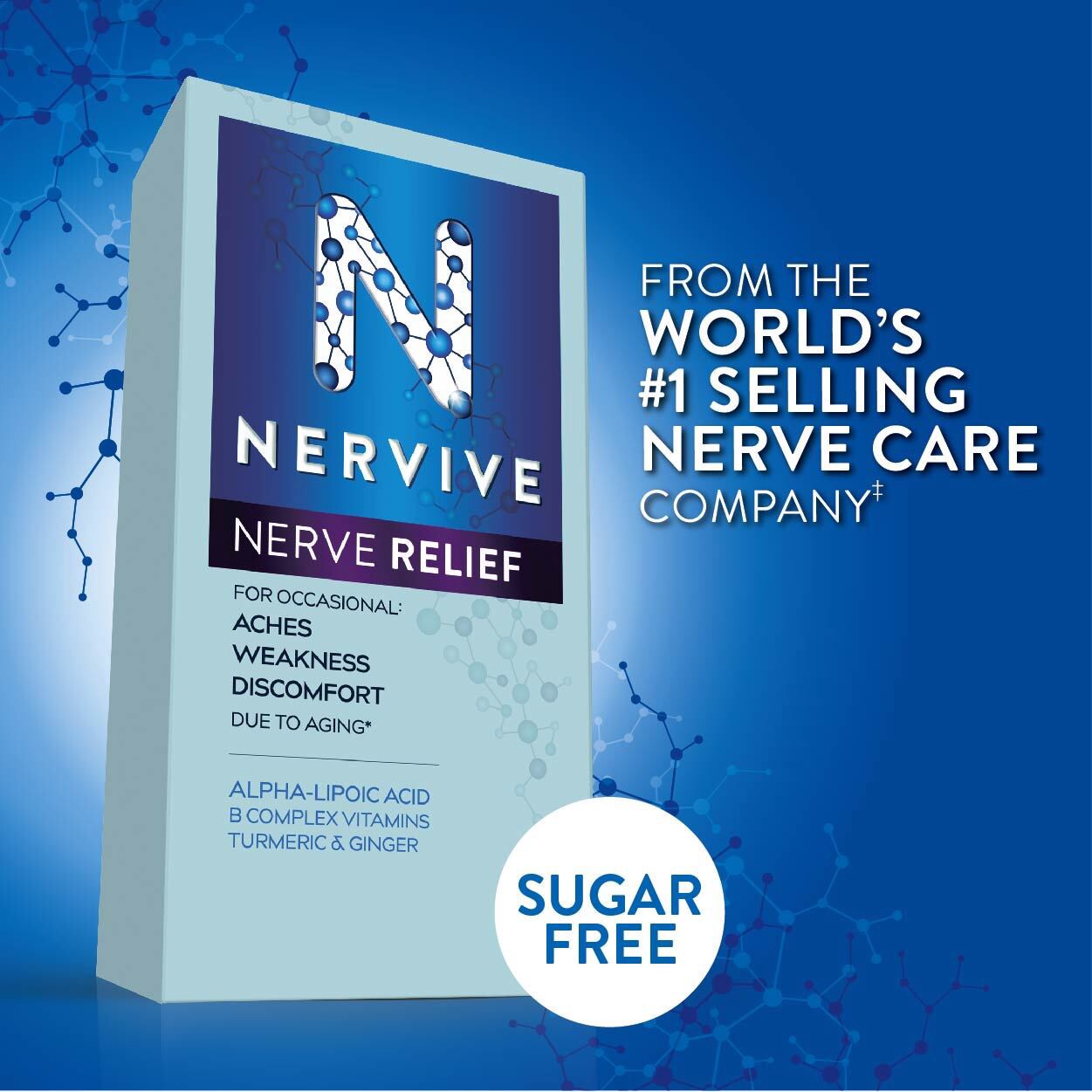 slide 3 of 7, Nervive Nerve Relief With Alpha Lipoic Acid, 30 Ct, 1 ct