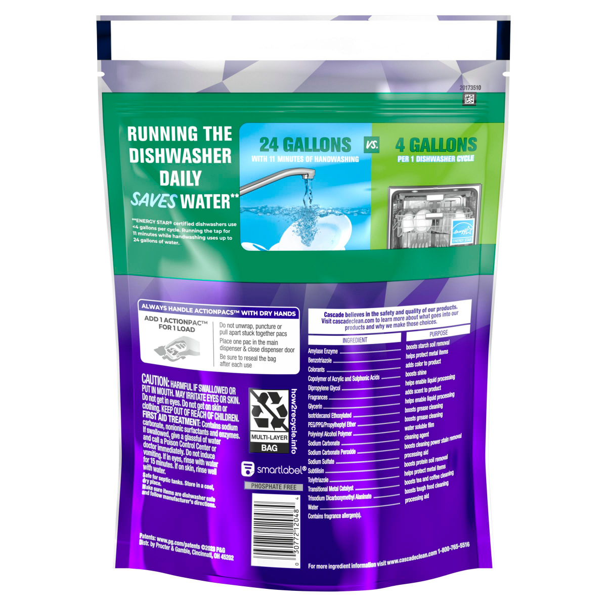 slide 7 of 29, Cascade Platinum Plus Dishwasher Pods, Dish Detergent ActionPacs, Fresh, 21 Count, 21 ct