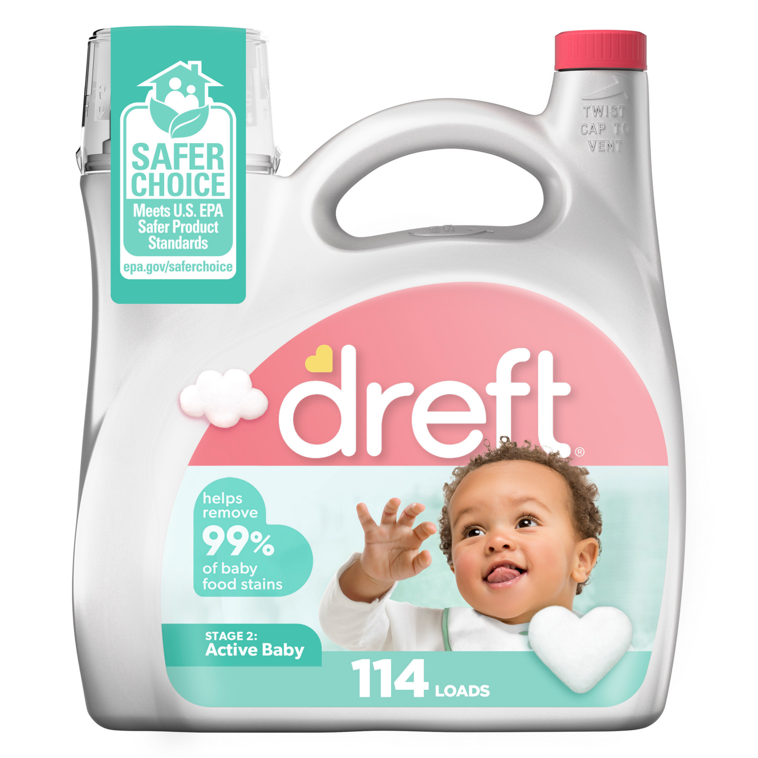 slide 1 of 5, Dreft Stage 2: Active Baby HE Compatible Liquid Laundry Detergent - 150 fl oz, 150 fl oz