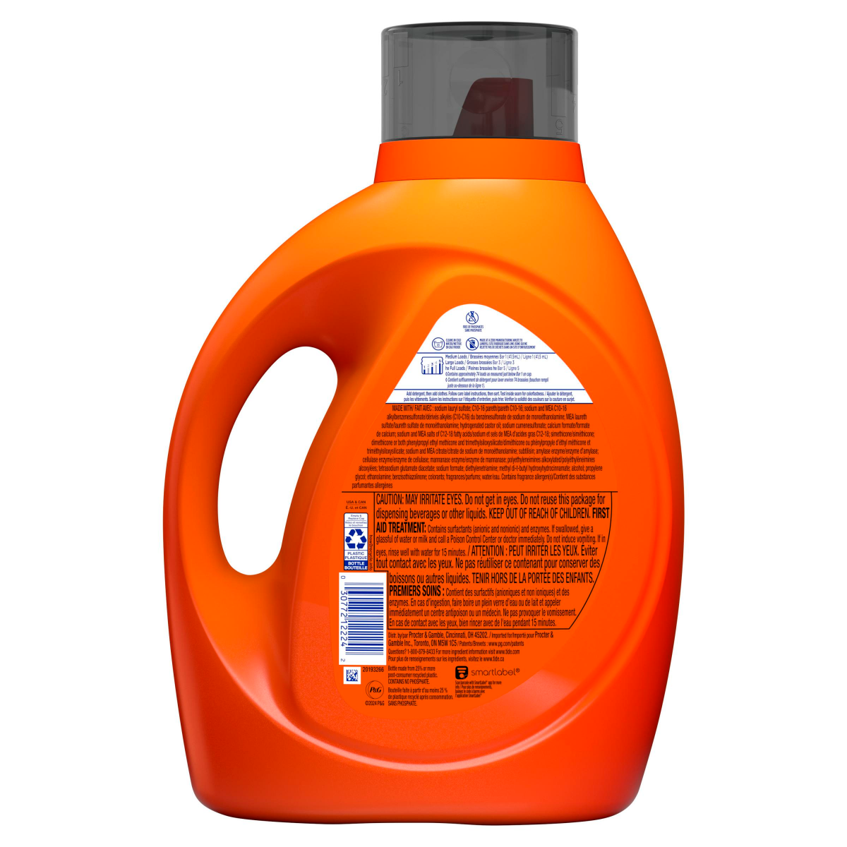 slide 2 of 3, Tide Plus Febreze Sport Odor Defense HE Turbo Clean Liquid Laundry Detergent, 105 fl oz, 74 loads, 105 fl oz