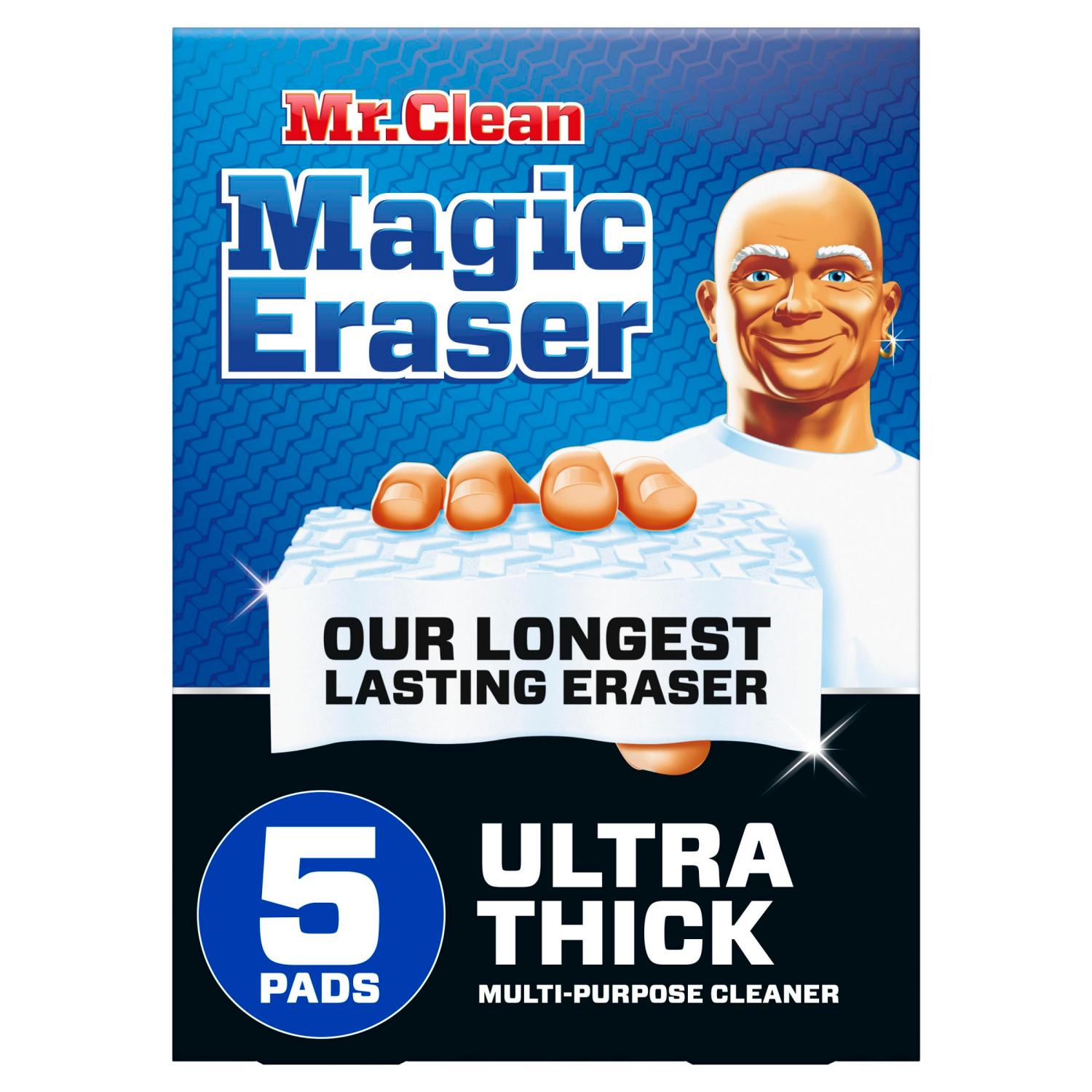 slide 1 of 4, Mr. Clean Magic Eraser Ultra Thick Multi Purpose Cleaner, Magic Eraser Sponge Multi Surface Cleaner, 5ct, 5 ct