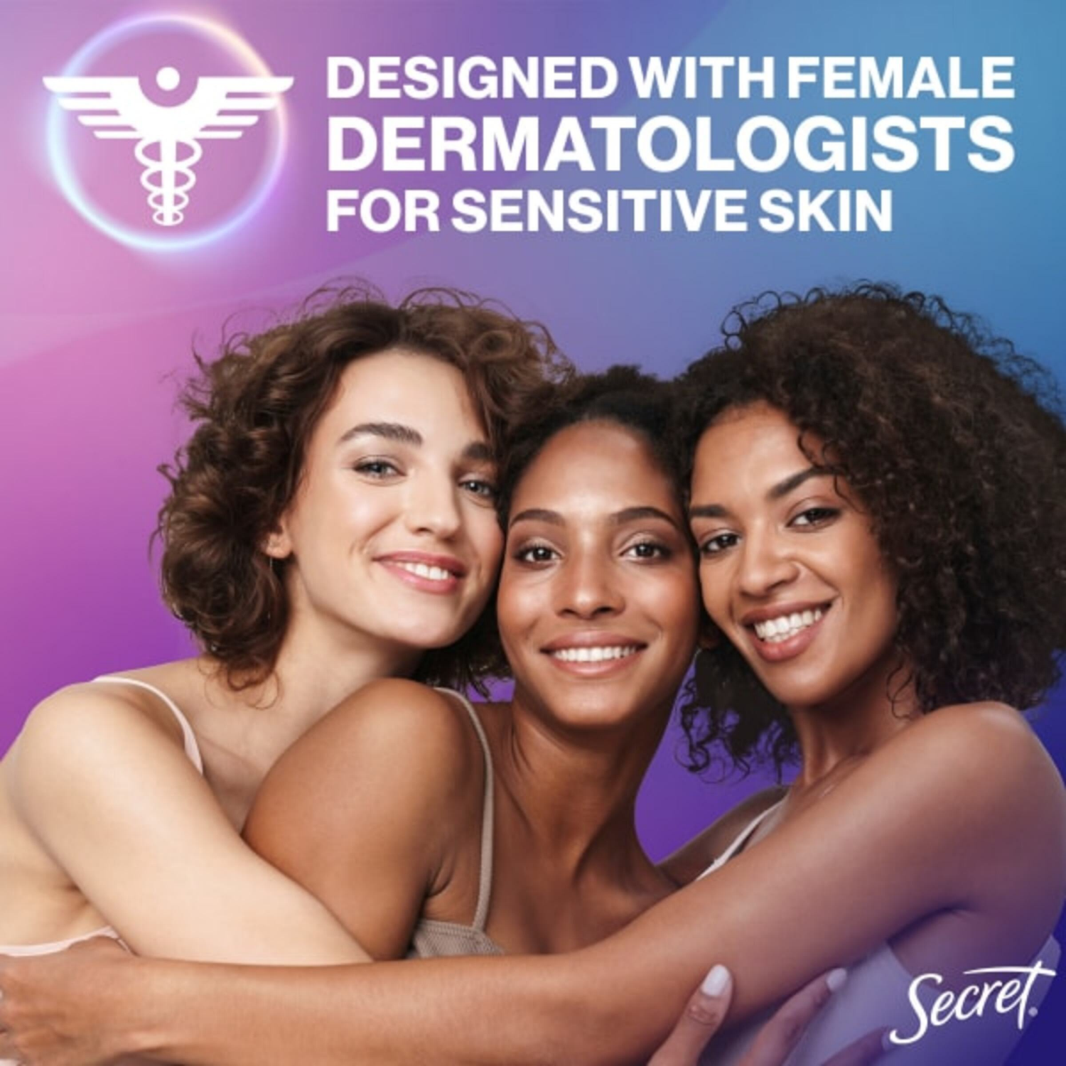 slide 2 of 8, Secret Aluminum Free Dry Solid Sensitive Whole Body Unscented Deodorant 2.4 oz, 2.4 oz