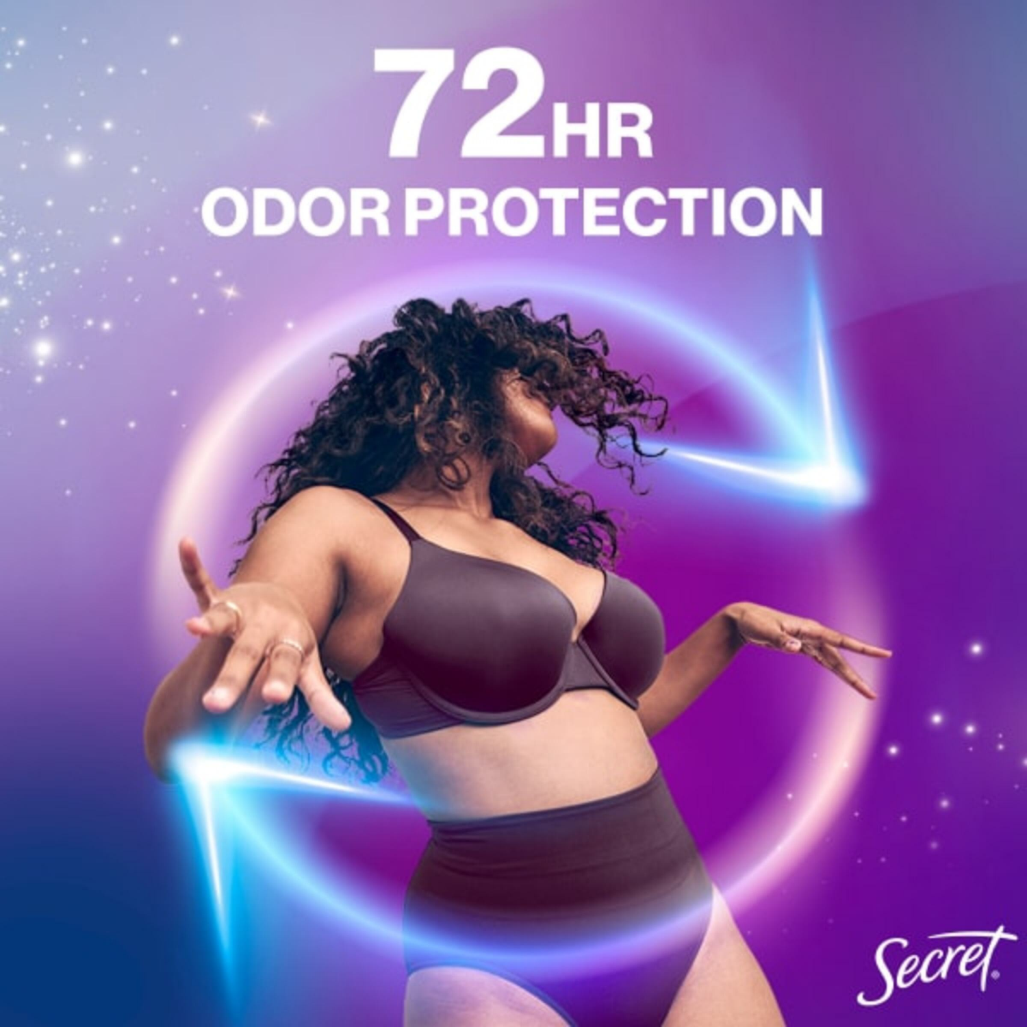 slide 8 of 8, Secret Aluminum Free Dry Solid Sensitive Whole Body Unscented Deodorant 2.4 oz, 2.4 oz