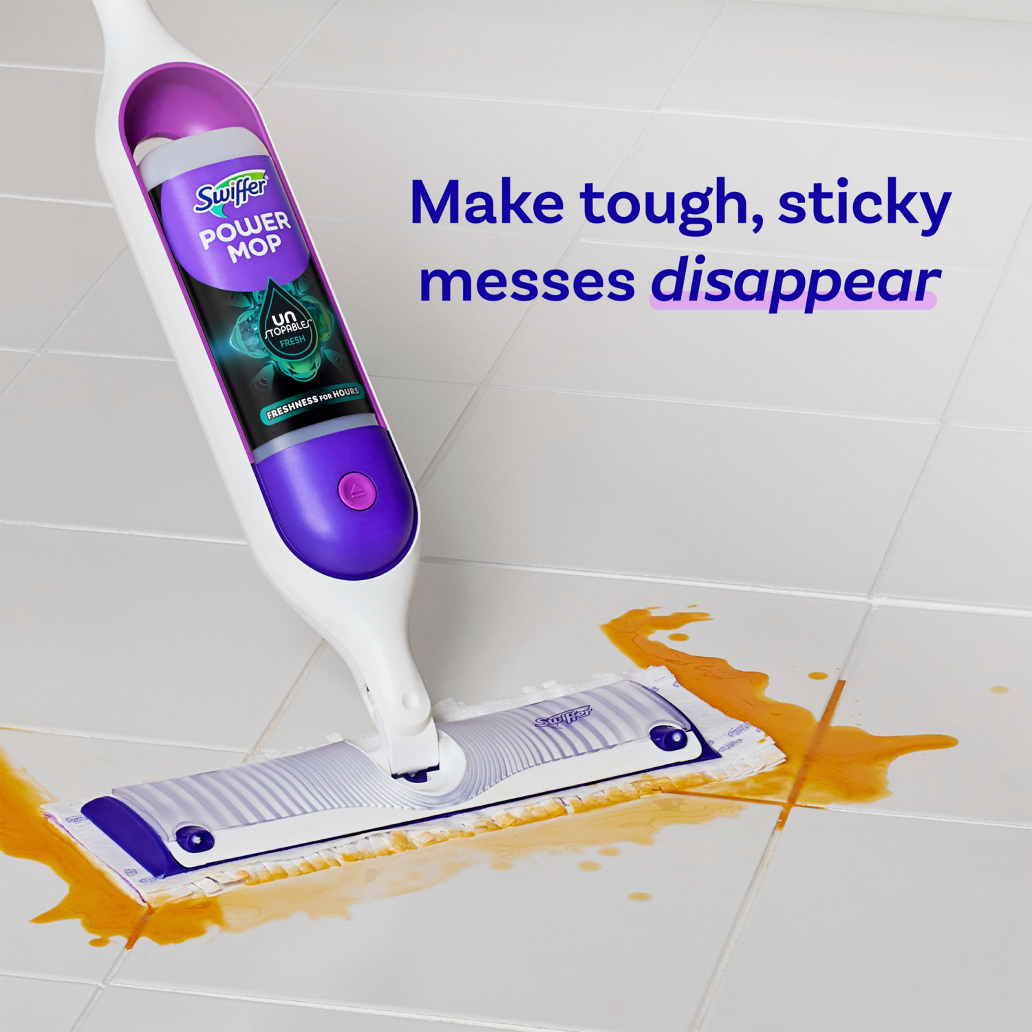 slide 8 of 8, Swiffer Unstopables Fresh PowerMop Floor Cleaner Refill - 2ct/50.7 fl oz, 2 ct; 50.7 fl oz