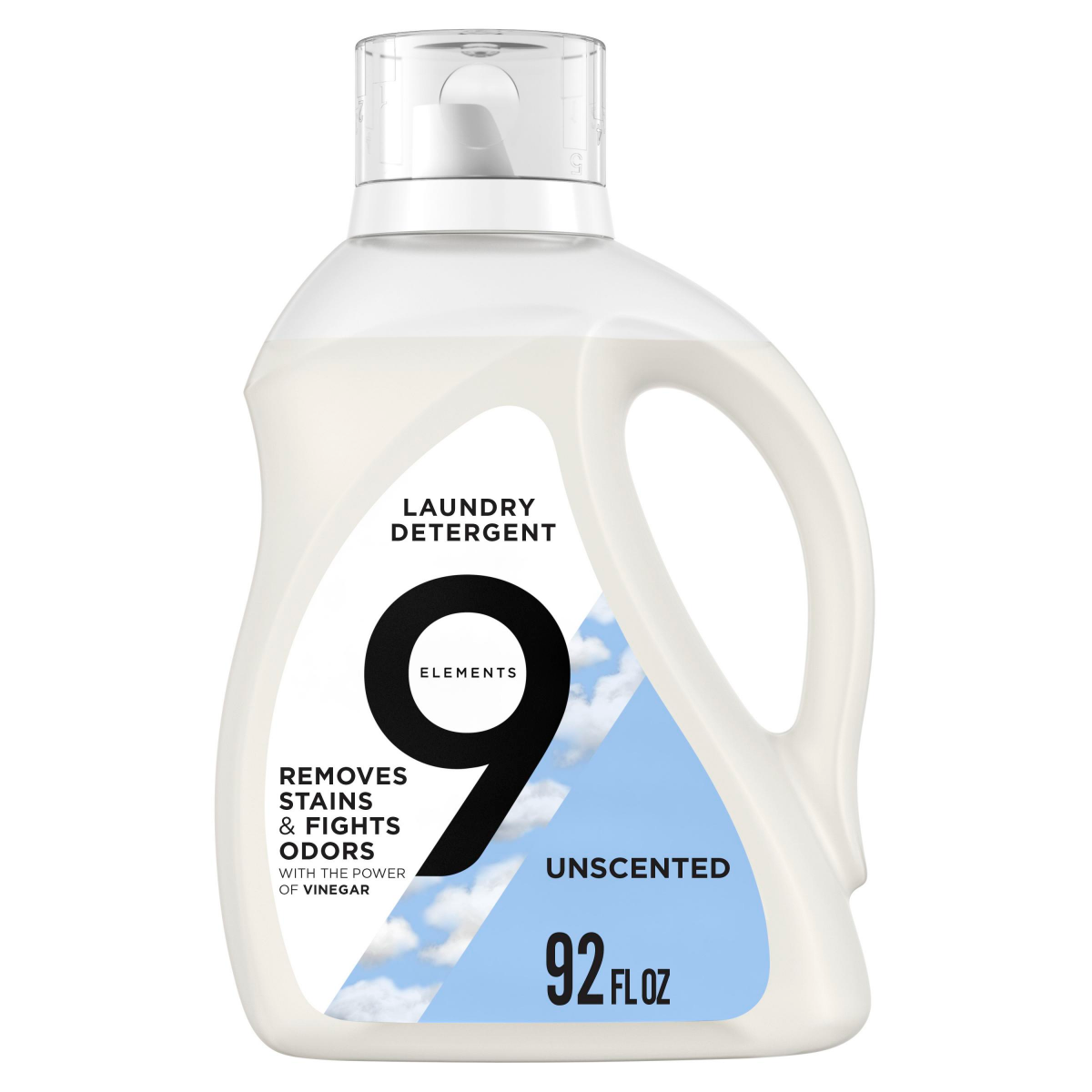 slide 1 of 9, 9 Elements Unscented Laundry Detergent - 92 fl oz, 92 fl oz