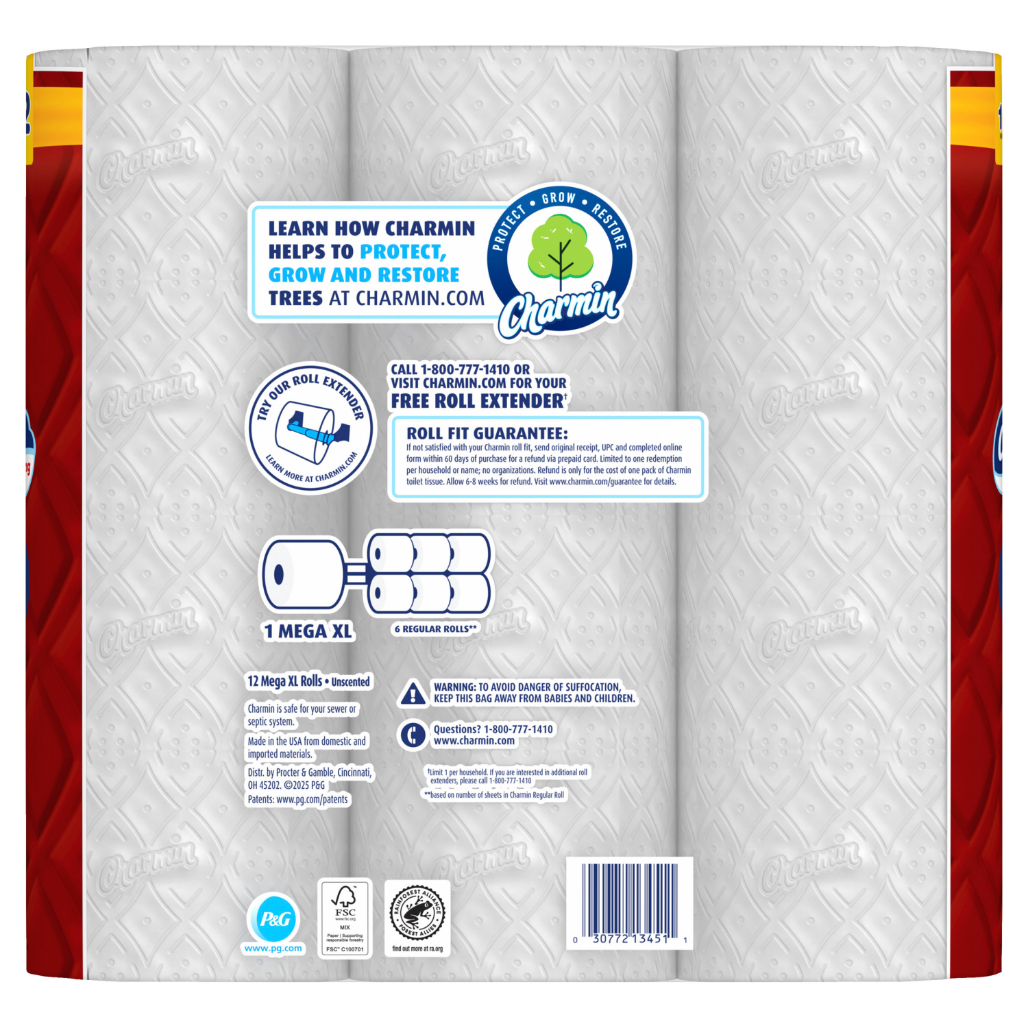 slide 3 of 8, Charmin Ultra Strong Toilet Paper 12 Mega XL Rolls, 330 Sheets Per Roll, 12 ct