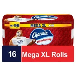 Charmin Ultra Strong Toilet Paper 16 Mega XL Rolls, 330 Sheets Per Roll