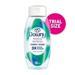 Downy Rinse & Refresh Laundry Odor Remover and Fabric Softener, Cool Cotton, 16 fl oz