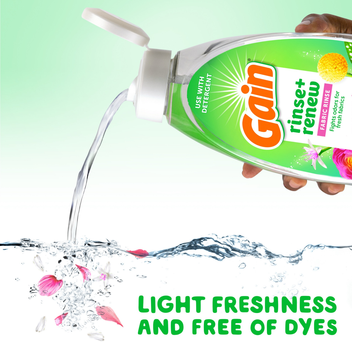 slide 2 of 5, Gain Rinse and Renew Fabric Rinse, Hibiscus Hula, 48 fl oz, Odor Fighter, 48 fl oz