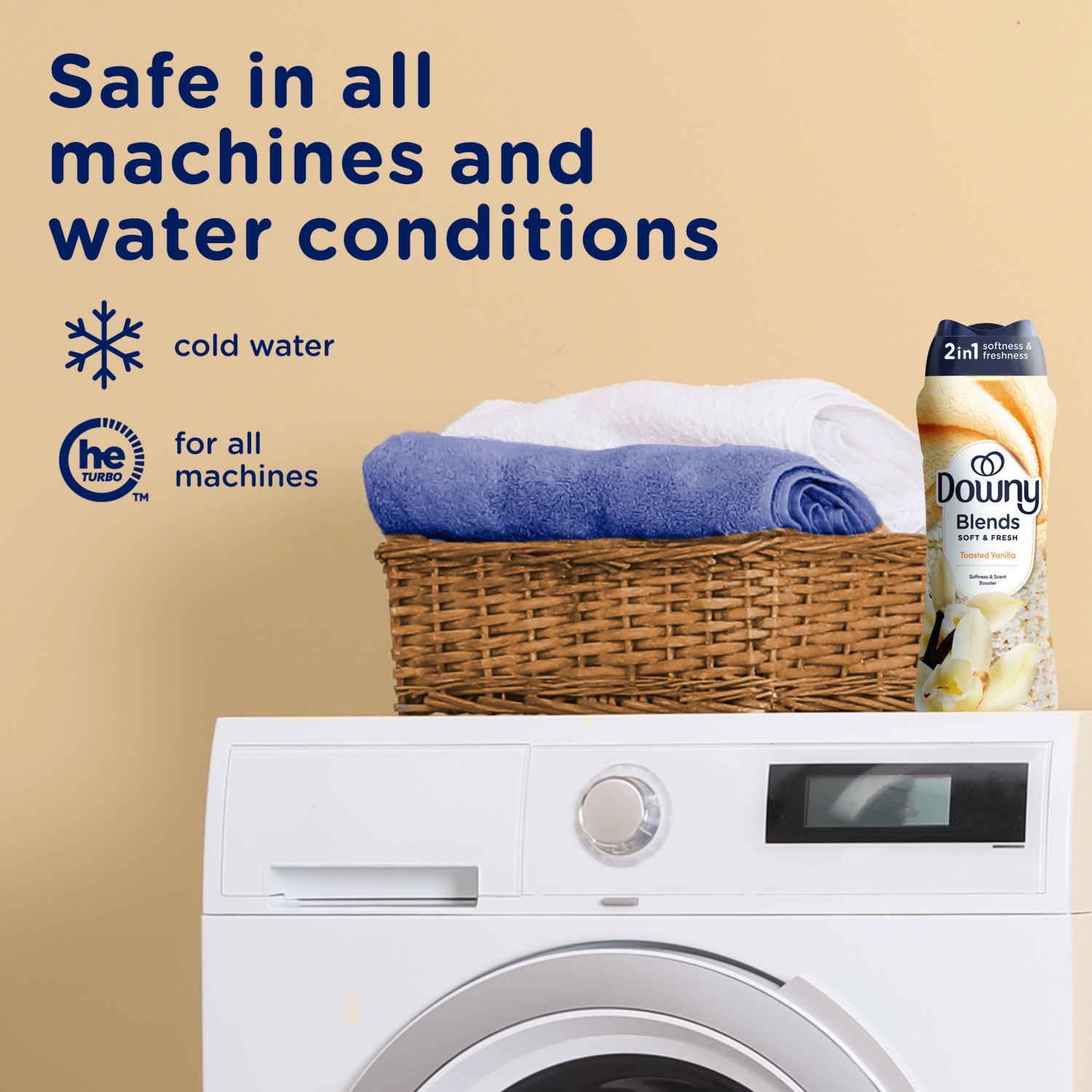 slide 3 of 5, Downy Blends Soft & Fresh In-Wash Scent Booster - Toasted Vanilla Scented Laundry Bead - 13oz, 13 oz