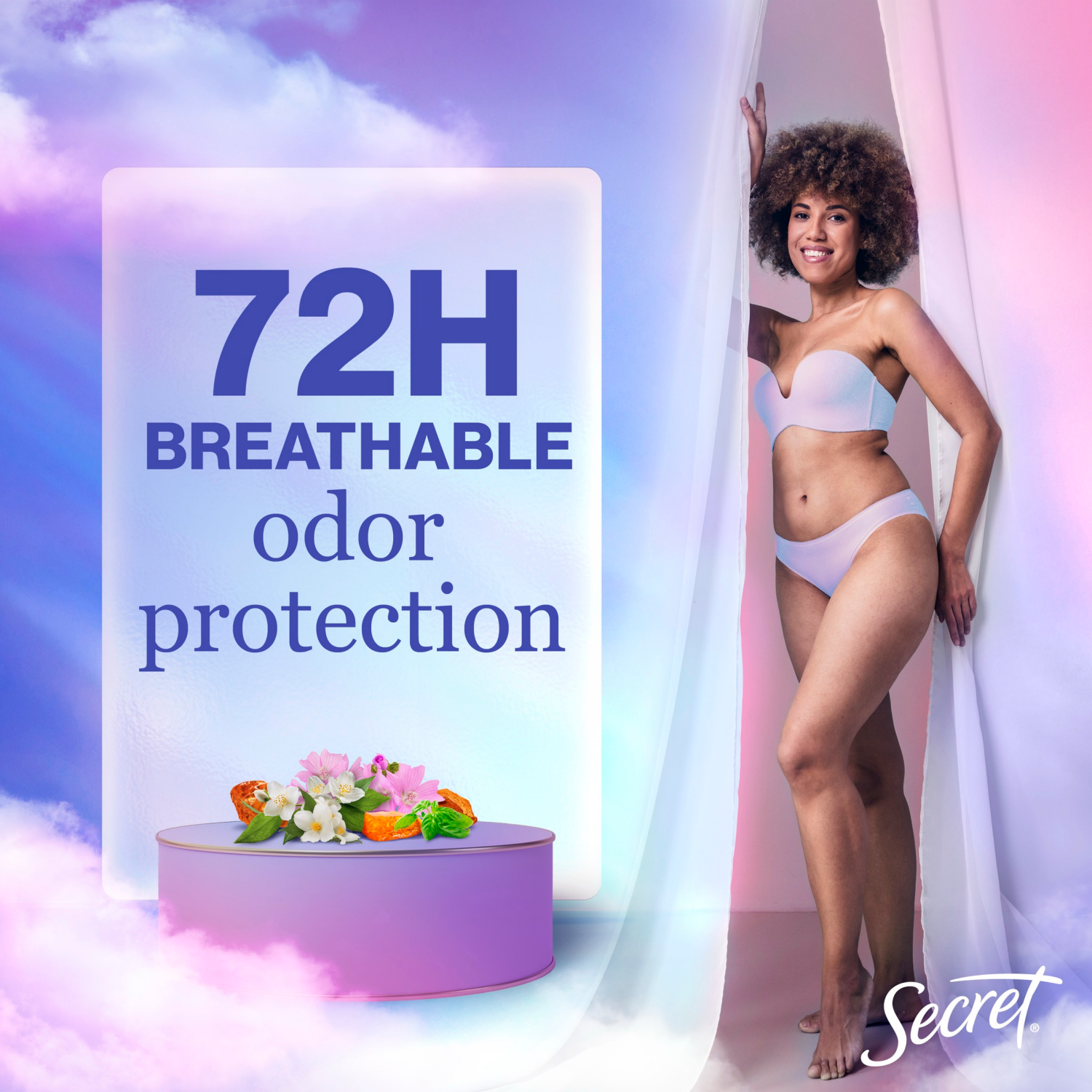 slide 8 of 8, Secret Fresh Clear Gel Antiperspirant & Deodorant for Women, Mountain Air, 2.6oz, 2.6 oz