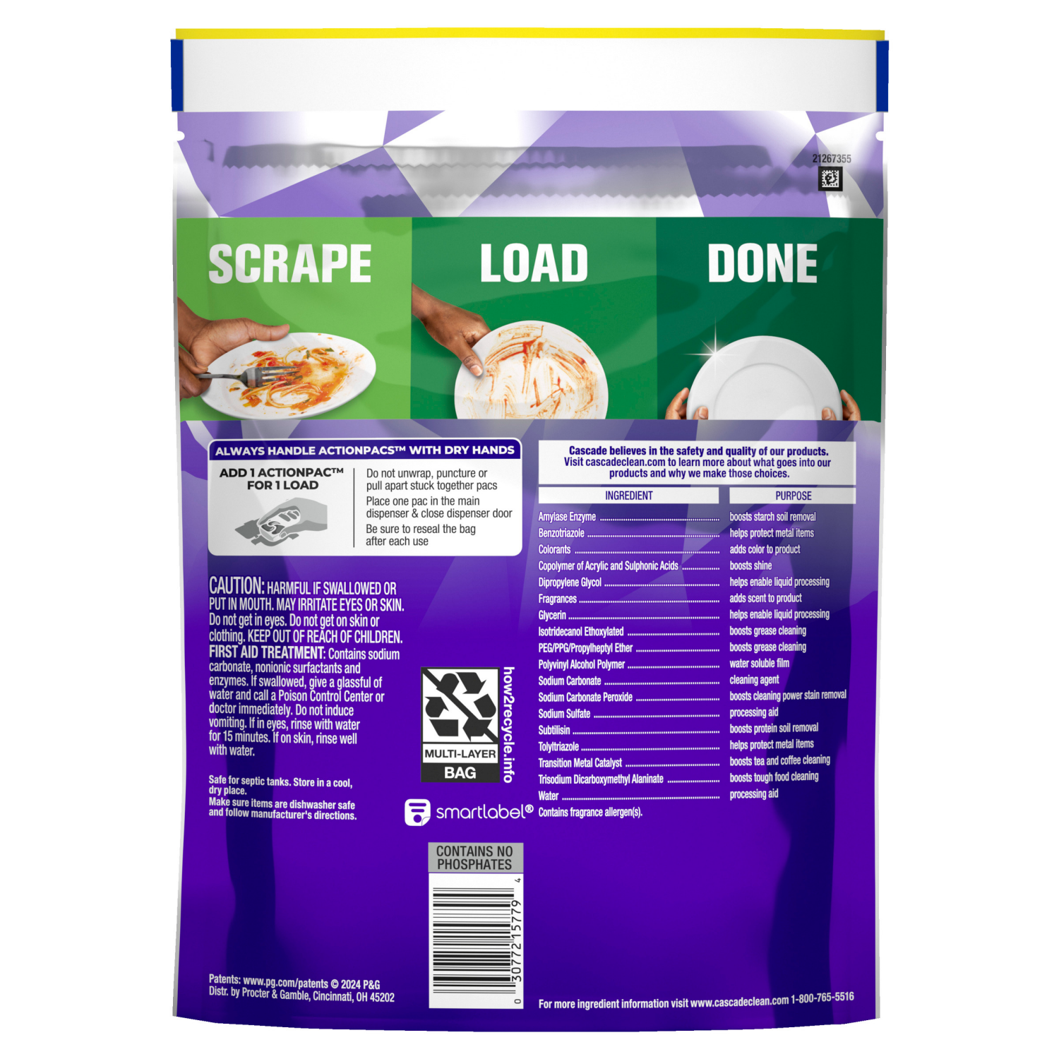 slide 3 of 8, Cascade Platinum Plus Dishwasher Pods, Dishwasher Detergent, Dish Detergent Soap, Fresh, 19 Count, 19 ct