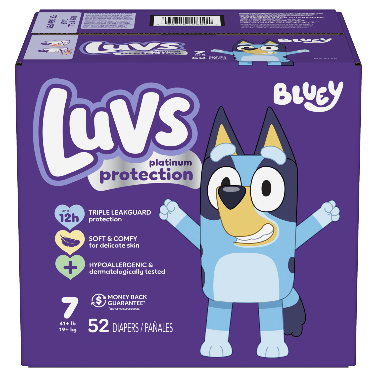 slide 3 of 8, Luvs Platinum Protection Baby Diapers, Size 7, 52 ct
