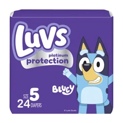 Luvs Platinum Protection Baby Diapers, Size 5, 24 Count