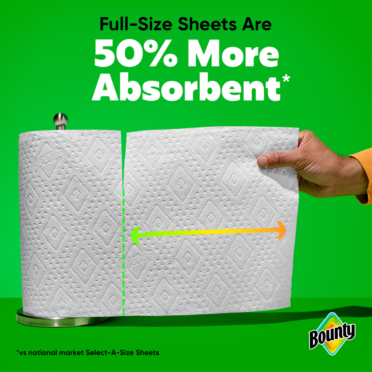 slide 8 of 8, Bounty Full Sheet White 2-Ply Triple Rolls Paper Towels 6 Rolls, 6 ct