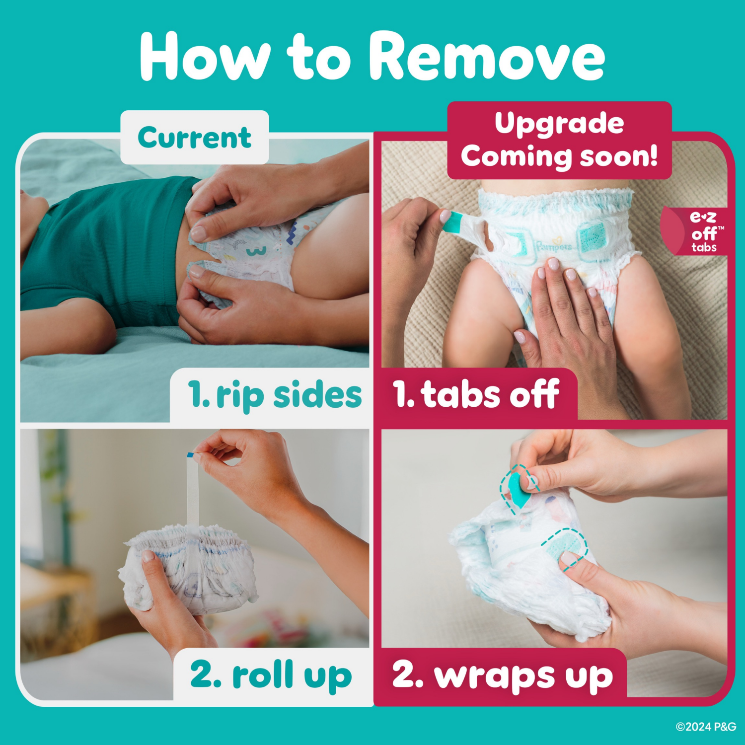 slide 4 of 8, Pampers Cruisers 360 Pull-On Diapers, Size 7 (41+ lbs), 17 Count, Babyproof up to 100% leakproof diaper, 17 ct