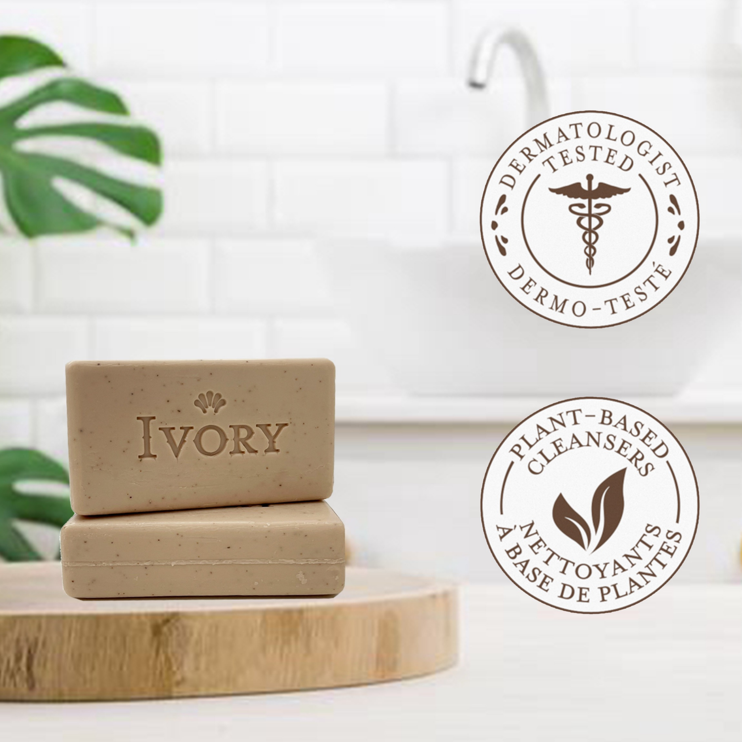 slide 5 of 5, Ivory Gentle Exfoliating Bar Soap, Notes of Warm Vanilla + Oat Milk, 3.17 oz., 8 Count, 3.17 oz, 8 ct