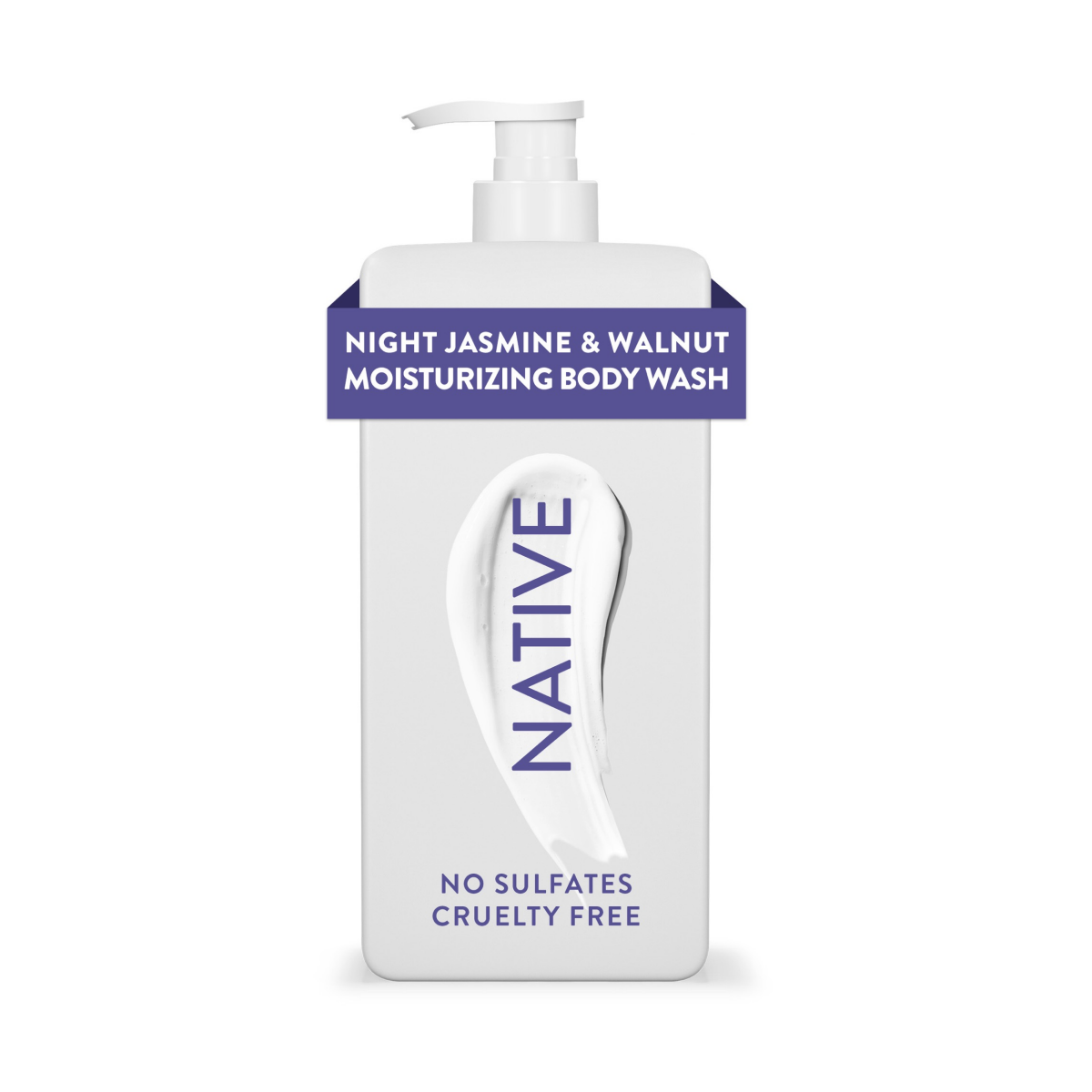 slide 1 of 8, NATIVE Night Jasmine & Walnut Moisturizing Body Wash 18oz, 18 fl oz