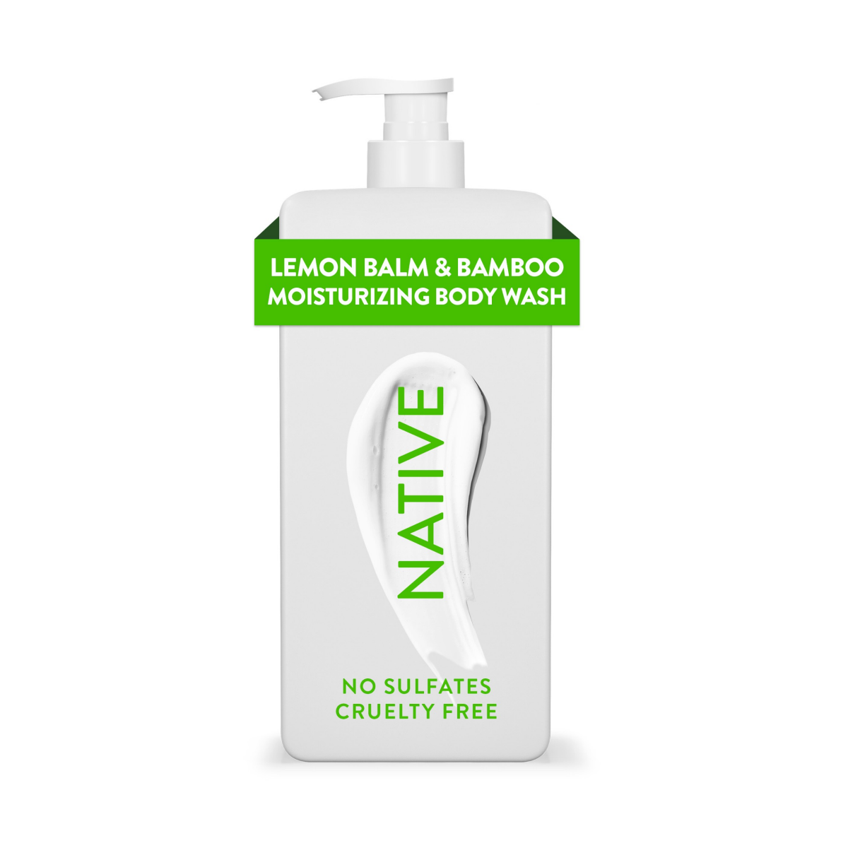 slide 1 of 8, NATIVE Lemon Balm & Bamboo Moisturizing Body Wash 18oz, 18 fl oz