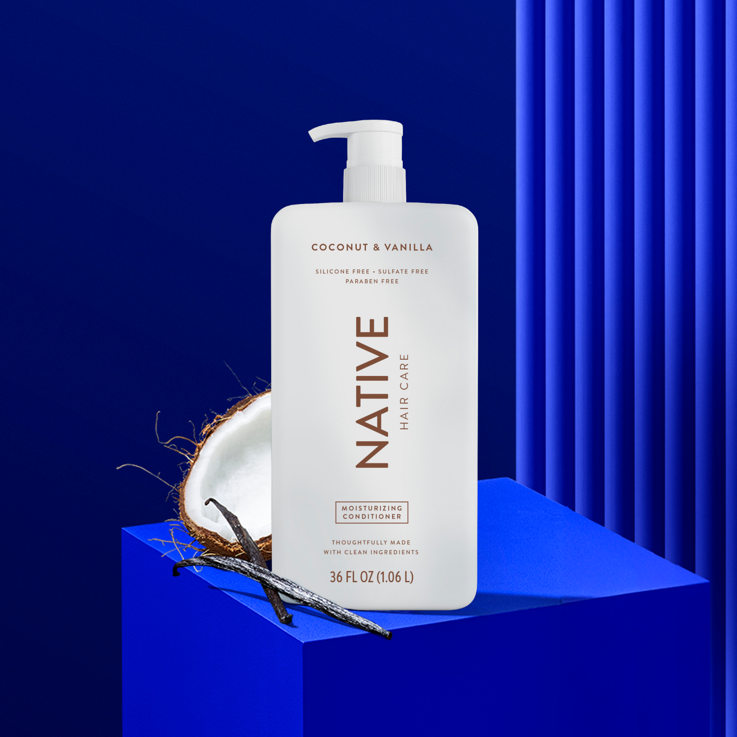 slide 2 of 4, Native Coconut & Vanilla Conditioner 36 oz, 36 oz