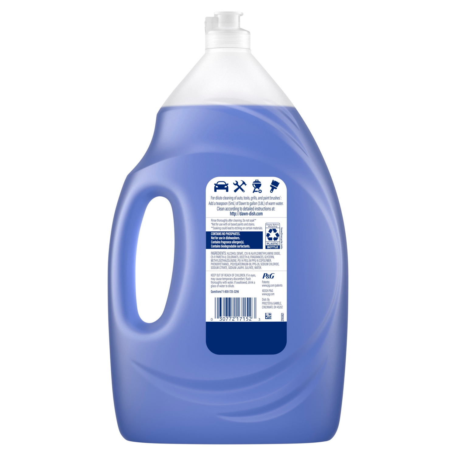 slide 3 of 8, Dawn Platinum Plus Power Suds Fresh Scent Dishwashing Liquid 51.5 Ounces, 51.5 oz