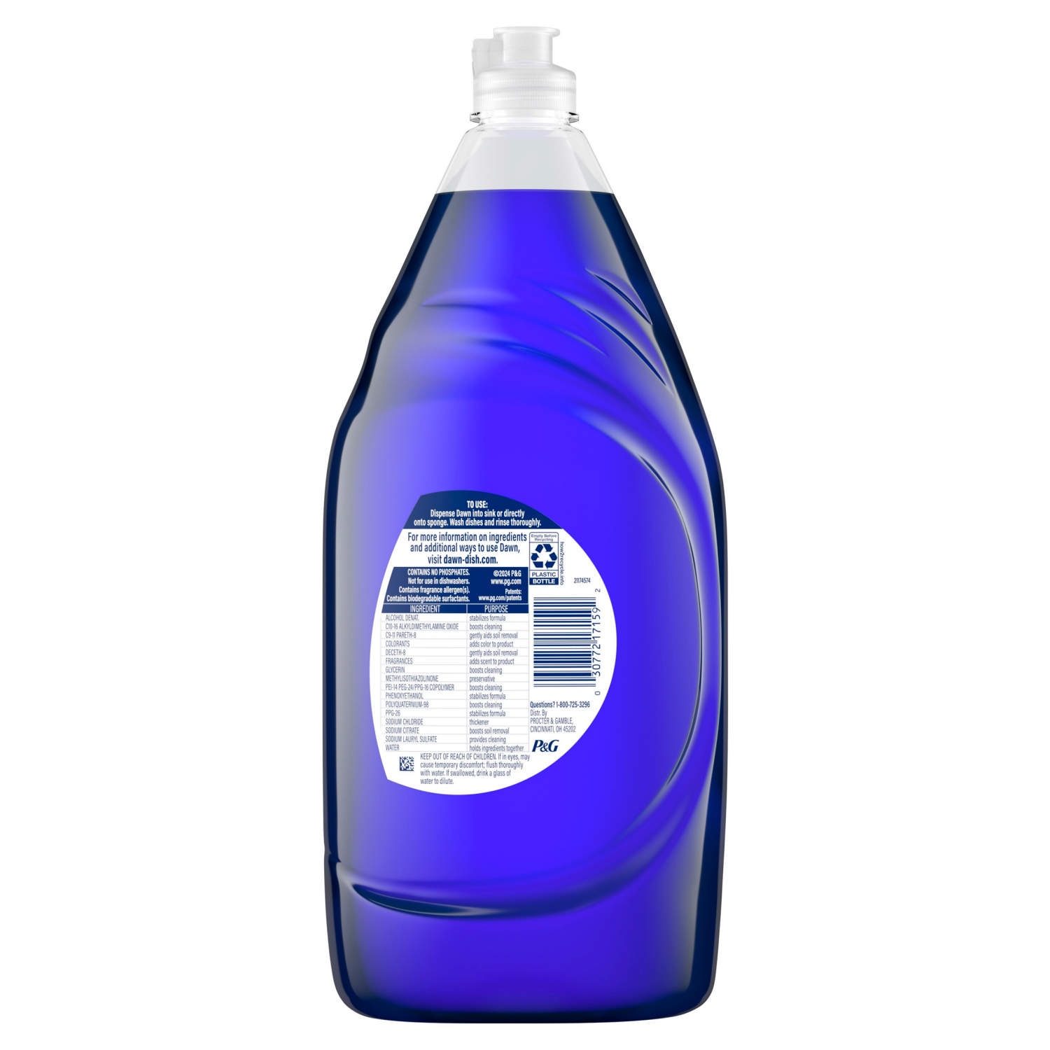 slide 3 of 8, Dawn Platinum Plus PowerSuds Liquid Dish Soap, 38 oz. Bottle, 38 fl oz