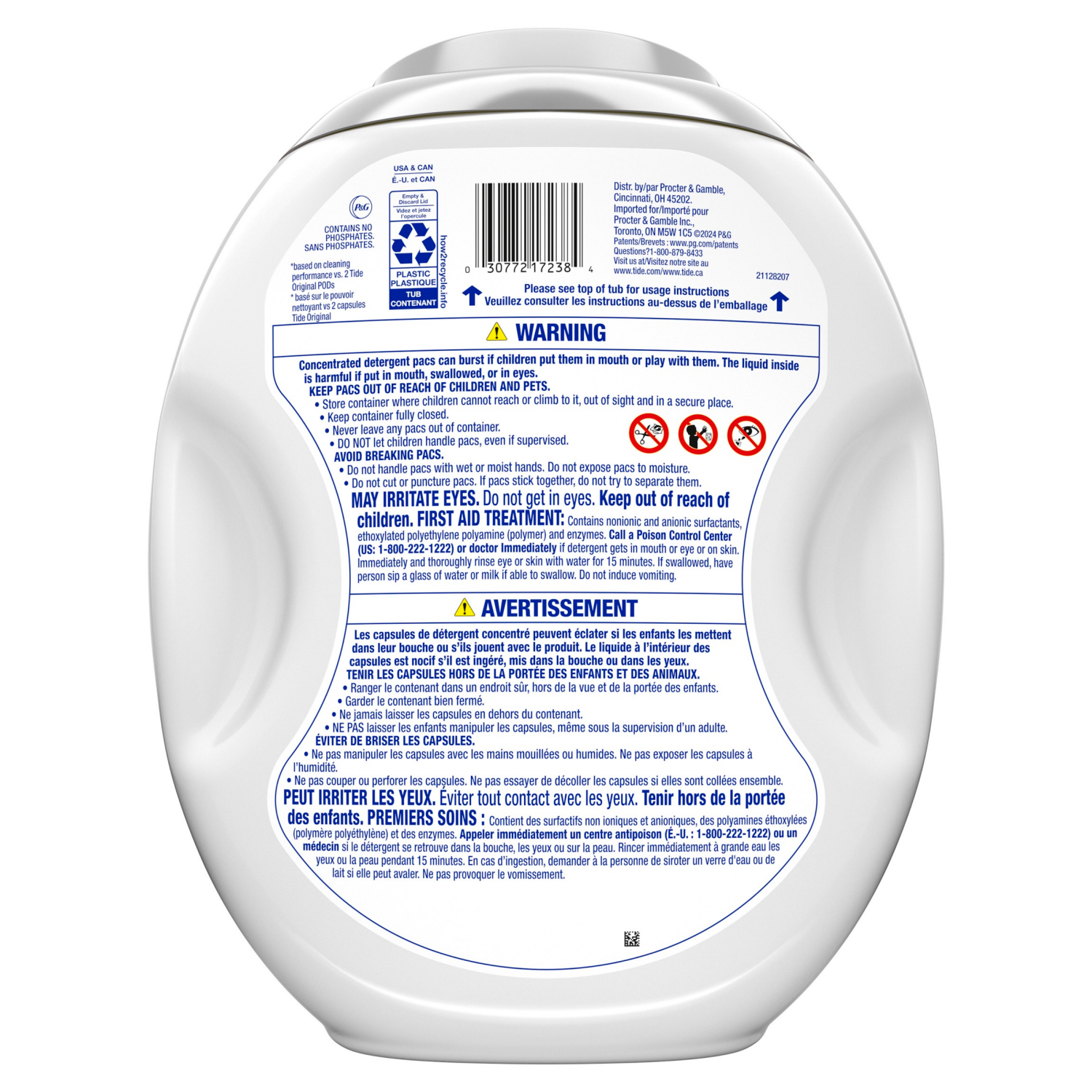 slide 3 of 8, Tide PODS Free and Gentle Odor Refresh Laundry Detergent Packs, 45 Count, Hypoallergenic Laundry Detergent Pods, 45 ct