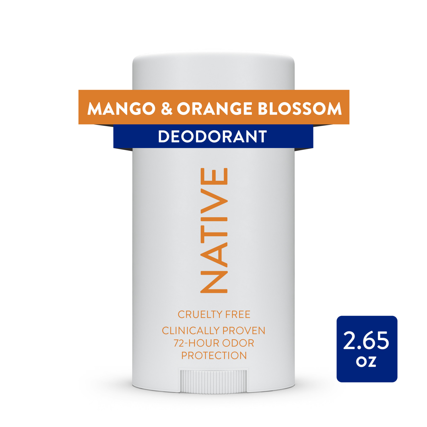 slide 1 of 8, NATIVE Mango & Orange Blossom Deodorant, 2.65 oz, 2.65 oz