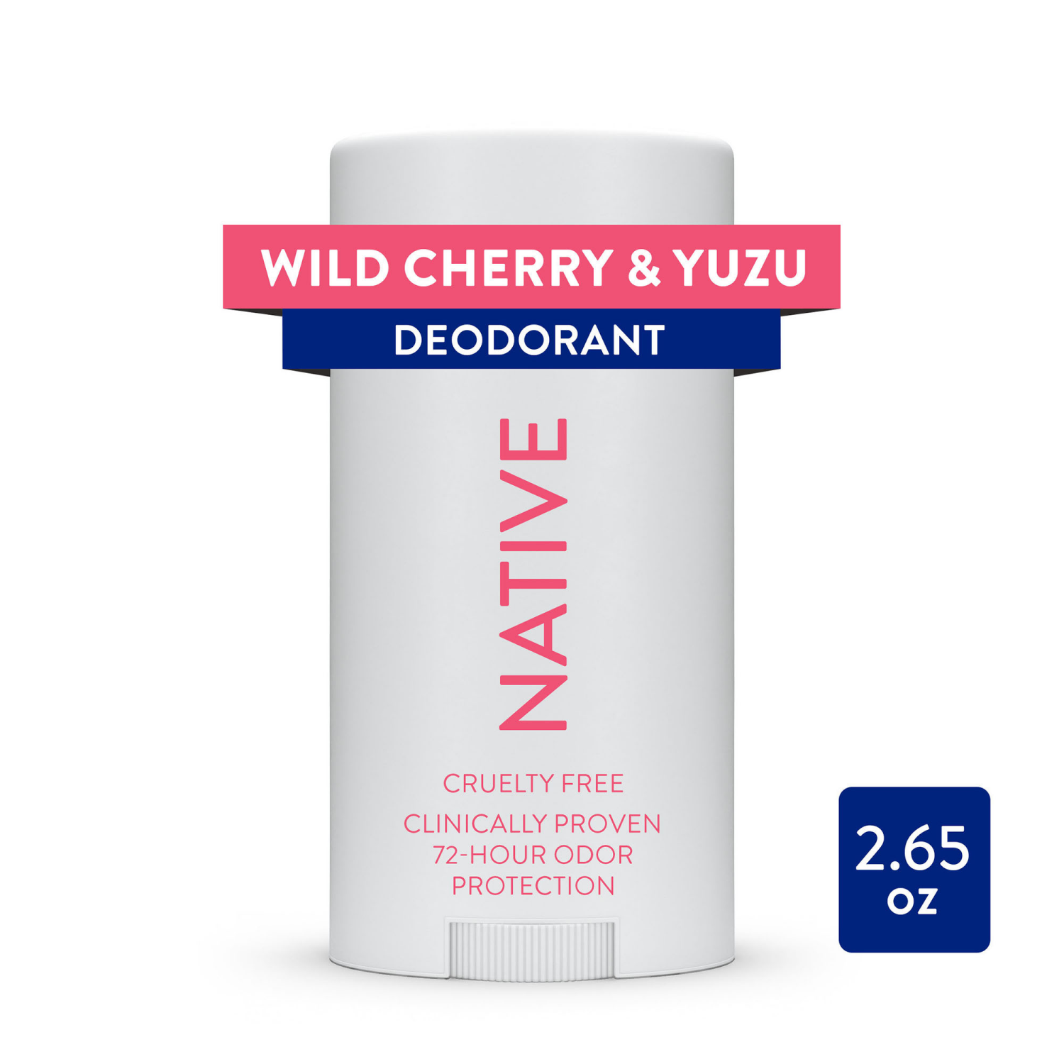 slide 1 of 8, NATIVE Wild Cherry & Yuzu Deodorant, 2.65 oz, 2.65 oz